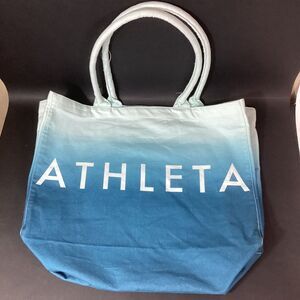 Athleta Beach/Gym/Tote Bag - Blue Ombre - Canvas 100% Cotton - 18" x 13"